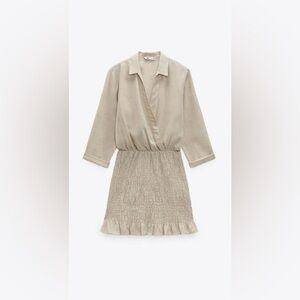 EUC ZARA Linen Blend Mini Dress